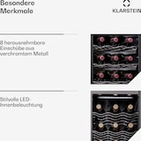 thumbnail of Klarstein Shiraz 24 Duo Weinkühlschrank 2 Zonen 75L/24 Flaschen 5-18 °C Touch Schwarz