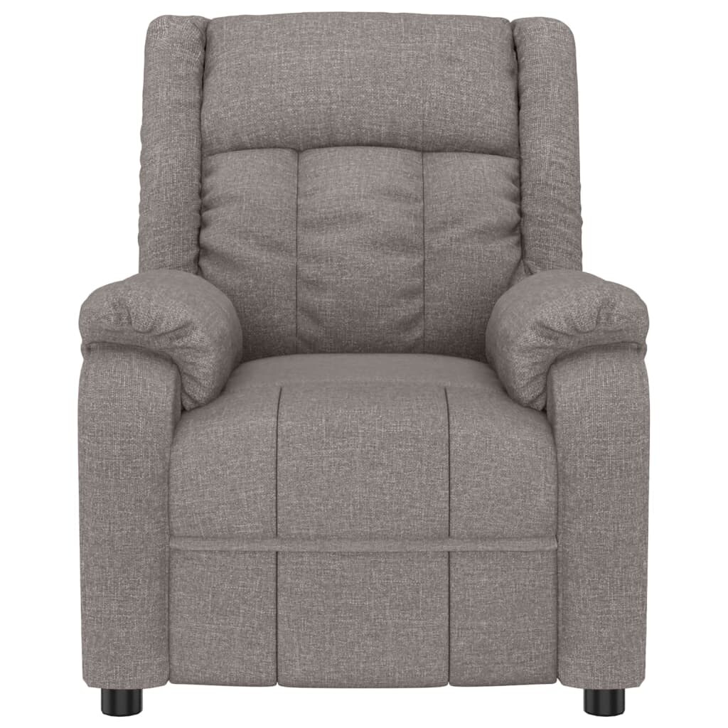 vidaXL Massagesessel Elektrisch Taupe Stoff