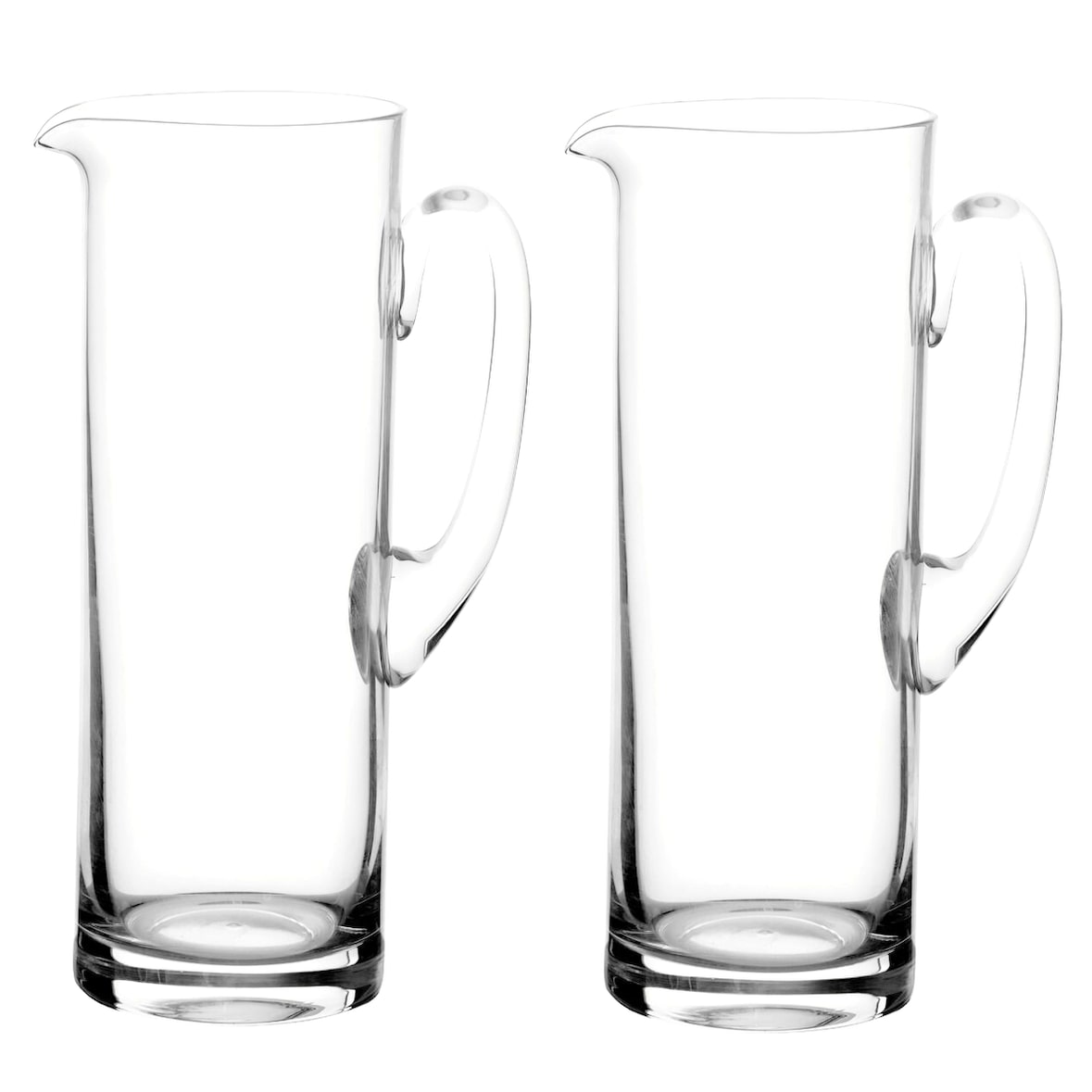 Karaf Waterkan Glazen Sapkan Schenkkan 1000 ML - 25 x 9.5 cm - 2 Stuks