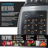 thumbnail of Arendo Standmixer 2000 W, Mixer mit 2 l Mixbehälter, Touchpanel, 24.000 U/min, Timer, 5 Programme