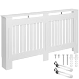 thumbnail of tectake Cache-radiateur VILA design à lattes avec étagère - 152,5 x 19 x 82 cm - 405399