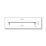 thumbnail of Lüftungsgitter Türlüftungsgitter Alu Stegblech b 150mm x L 1000mm Schwarz