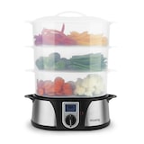 thumbnail of H.Koenig Cuiseur Vapeur Électrique Sans BPA 12 Litres, 3 Récipients Amovibles, 1000 W, Minuterie jusqu'à 60 Minutes VAP12