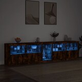 thumbnail of vidaXL Sideboard mit LED-Leuchten Räuchereiche 283x37x67 cm