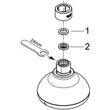 thumbnail of Grohe Kopfbrause TEMPESTA 100 chrom