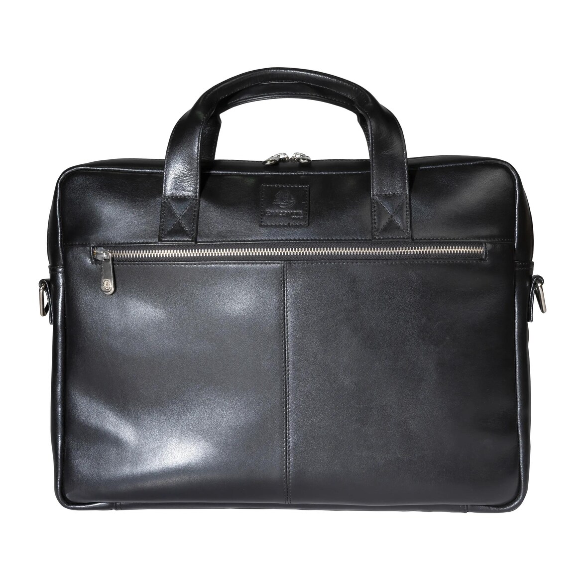 Exacompta cod. 17437E - Borsa in pelle nera per laptop, notebook, iPad, tablet e computer fino a 15,6 pollici