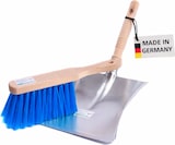 thumbnail of Blue-Star Kehrgarnitur Hochwertiger Handfeger mit blauen Borsten und Metall-Kehschaufel mit Holgriff Besen-Set