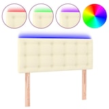 thumbnail of vidaXL LED Kopfteil Creme 100x5x78/88 cm Kunstleder