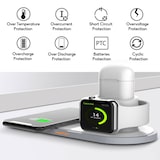 thumbnail of 2Pace® 3 in 1 QI Charger 10W Ladegerät Ladestation für Apple Watch iPhone 12 12 Pro XS X 8 Airpod