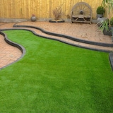thumbnail of Kunstrasen Oxford - Rasenteppich für Balkon, Terrasse & Garten - Höhe 25 mm, Gewicht 1600 g/m² / 200 x 200 cm