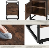 thumbnail of tectake Table de chevet Dudley 40 x 43 x 60,5 cm - Bois foncé industriel, rustique -404682