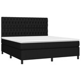 thumbnail of vidaXL Boxspringbett mit Matratze & LED Schwarz 180x200 cm Stoff