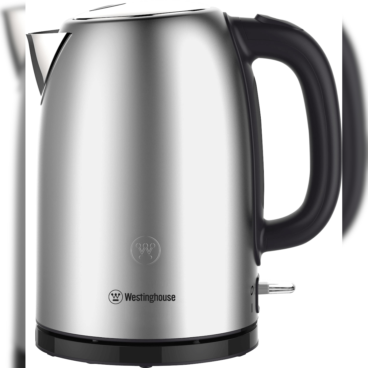 Westinghouse Wasserkocher Basic-Serie 1,7 Liter, 2200 Watt, 360° Basis, silber - silver