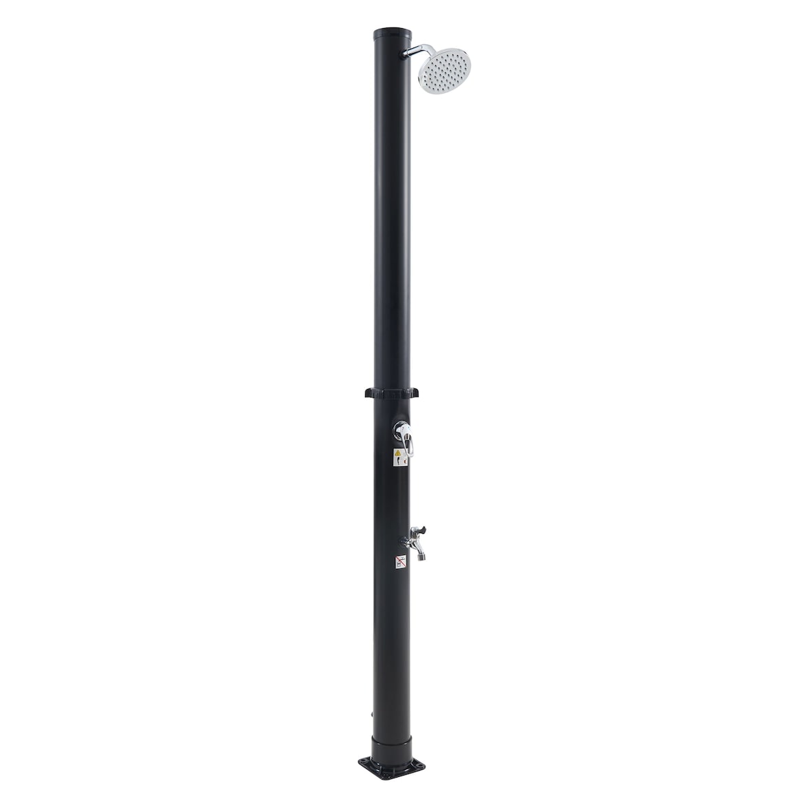 Helloshop26 - Doccia solare da giardino nera da 215 cm e 18 litri 03_0009353
