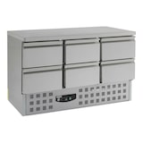 thumbnail of Gastro Kühltisch Kühltheke Kühlung, 6 Schubladen, 1365x700x875mm