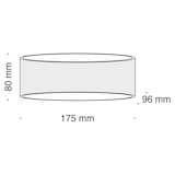 thumbnail of Applique Da Parete Moderno Trame Metallo Bianco Luce Led Integrato 6W