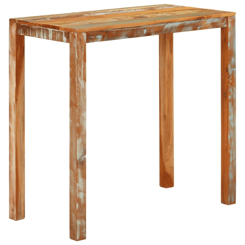 Table de bar 112x55x108 cm Bois massif de récupération Modèle Atlas Prestige Plus