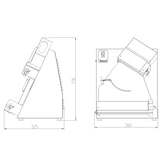 thumbnail of vaiotec EASYLINE 40 deegschaar, voor pizza's met max. Ø 400 mm, met 2 walsen