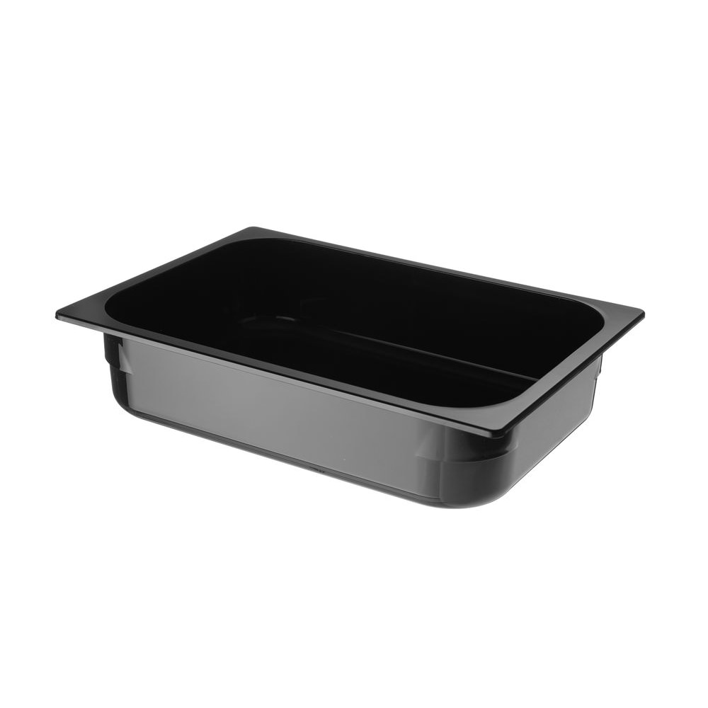 Eiscreme-Behälter Polycarbonat, 5L, Schwarz, 360x250x(H)80mm