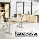 thumbnail of bümö Tischplatte 180x100 cm in Asteiche, Schreibtischplatte aus Holz, Holzplatte, Spanplatte kratzfest beschichtet, ABS-Kante, 120 kg Tragkraft für