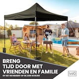 thumbnail of IvoQ Premium Partytent 3x3 m – Extra Stevig Model – Easy Up & Waterdicht – Incl. Zandzakken – Zwart