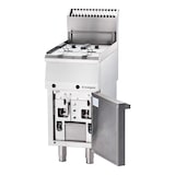 thumbnail of Stalgast Edelstahl Gas Fritteuse, 2x 7 Liter Doppelbecken, Serie 700 ND