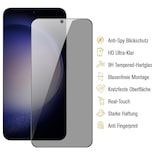 thumbnail of 3x Blickschutz 9H Panzerglas für Samsung Galaxy A57 5G Anti-Spy Sichtschutz Privacy Displayschutz Schutzglas Tempered Screen Protector
