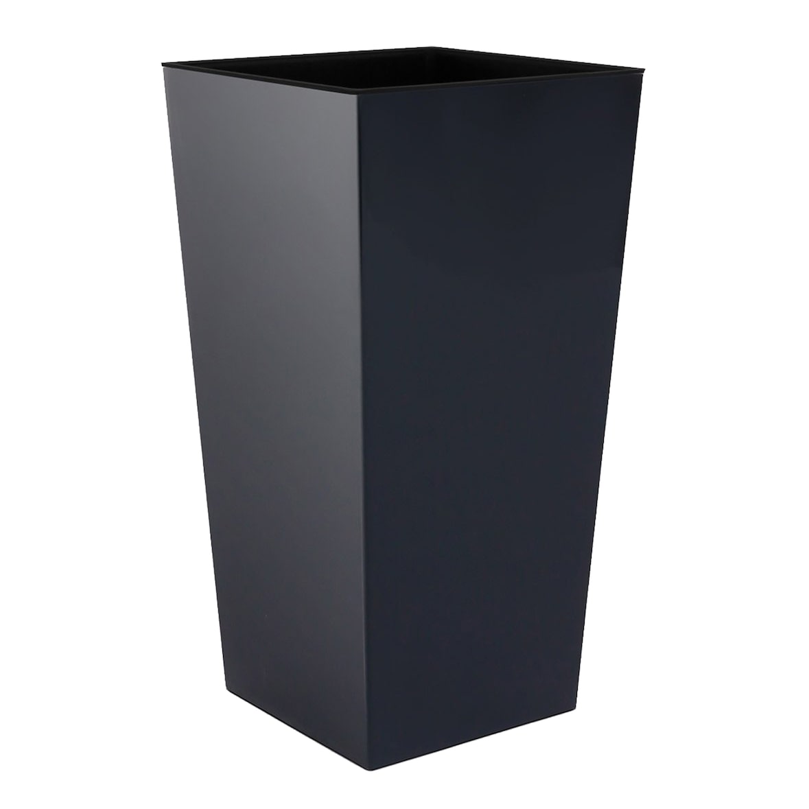 Prosperplast - Hoher Pflanztopf 35 L Urbi Square aus Kunststoff mit Wasserreservoir in Anthrazit, 55 x 29,5 x 29,5 cm