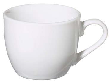 aro Caneca de café expresso, porcelana, 90 ml, branco, 6 unidades