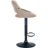 thumbnail of Set de 2 Taburetes de bar Milet en tela Gris topo/Metal negro mate