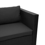 thumbnail of Décoshop26 - Salon de jardin pour balcon jardin lounge set sofa polyrotin noir coussin gris foncé 04_0003248
