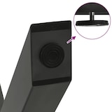 thumbnail of vidaXL Couchtischbeine X-Form 2 Stk. Anthrazit 60x(42-43) cm Stahl