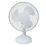 thumbnail of aro Tischventilator DF2223, Metall / Kunststoff,  21 x 27.5 x 38.5 cm, Ø 22 cm, 30 W, 2 Geschwindigkeiten, Oszillationsfunktion, weiß