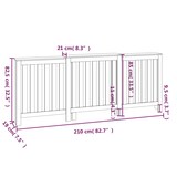 thumbnail of vidaXL Radiatorombouw 210x21x85 cm massief grenenhout