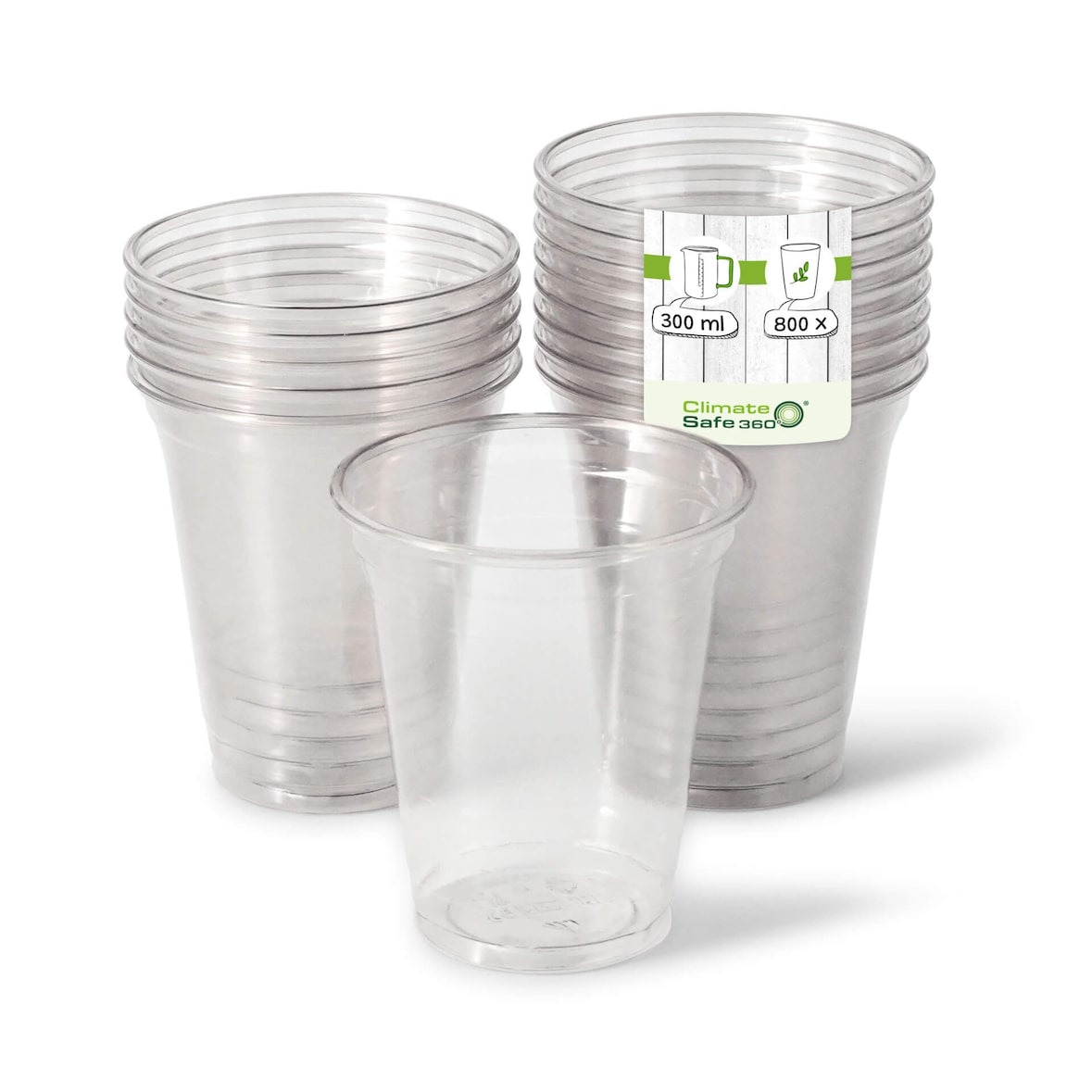 greenbox - rPET-Klarbecher 300 ml / 12 oz, Ø 95 mm, 800 St.