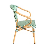 thumbnail of EME Mobiliario Sillón París Verde estilo Bistró apilable / estructura aluminio, asiento y respaldo textilene trenzado