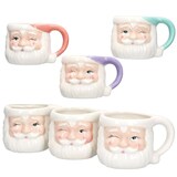 thumbnail of 6x Kaffeebecher Nikolaus 280ml 4 Farben Glühwein Pastell Weihnachten Pott Tasse