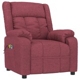 thumbnail of vidaXL Massagesessel Elektrisch Weinrot Stoff