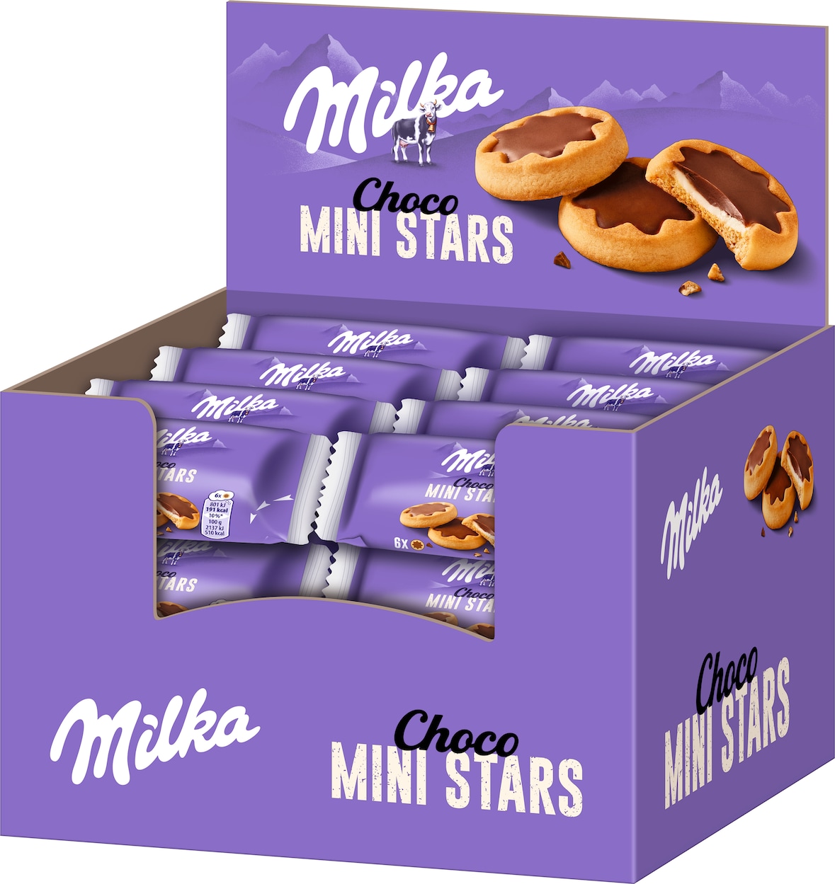 Milka Choco Mini Stars 24 x 37,5 g (0,9 kg)