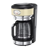 thumbnail of cafetera goteo retro inox, 10 tazas jarra vidrio , crema 2170256