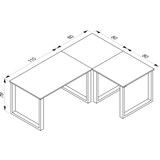 thumbnail of U Schreibtisch Eckschreibtisch L Form 190x160x80