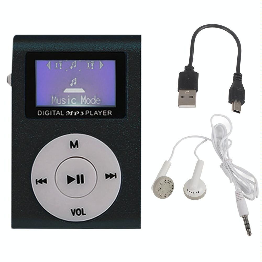 Lecteur MP3 Compact Écran Argent Autonomie Longue Pratique USB Plug Play Noir YONIS