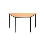 thumbnail of Trapeztisch - 750 x 1400 x 700 mm - tiefschwarz/buche