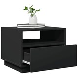 thumbnail of Mesa de centro con luces LED negro 50x49x40 cm