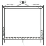 thumbnail of vidaXL Himmelbett-Gestell Grau Metall 100 x 200 cm