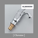 thumbnail of ADRIAN | Design Edelstahl Badarmatur  in Schwan Optik | Chrom glänzend luxuriöse Waschtischarmatur Hotel Gastronomie | Mischbatterie Bad 2 Anschlüsse