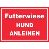 thumbnail of Futterwiese Hund anleinen Schild A5 (148x210mm)