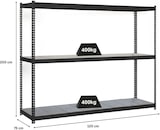 thumbnail of PROREGAL Schwerlastregal METAL YETI THREE | HxBxT 200x120x75cm | Fachlast 400kg | Anthrazit | Regal Standregal Werkstattregal Lagerregal Kellerregal