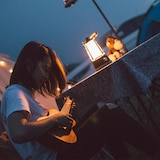 thumbnail of Lumisky Lanterne sans fil LED WILDY H23cm Acier Noir