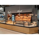 thumbnail of KBS Bäckereitheke 930x985x1200 mm gerader Glasaufbau Umluftkühlung 230 V